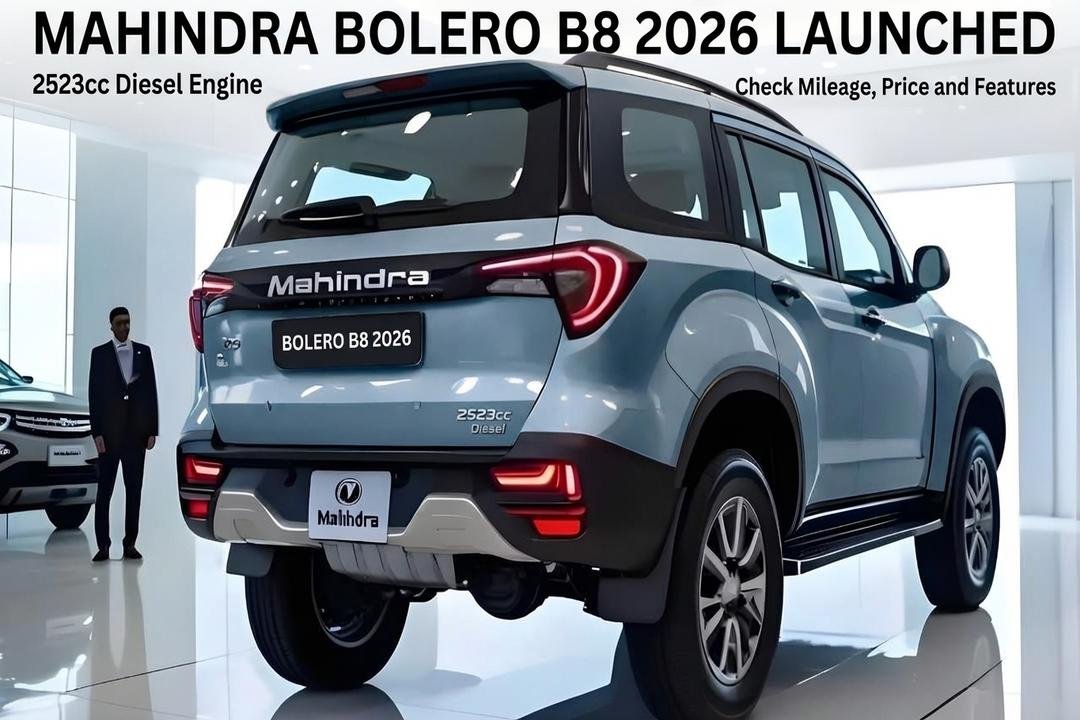 Mahindra Bolero B8 2026 Launched With 2523cc Diesel Engine, Check Mileage, Price and Features